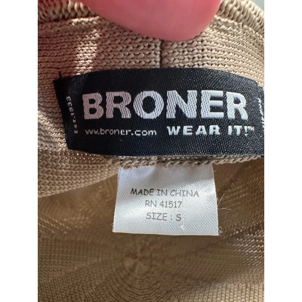 Broner Mens Tan Knit Ivy‎ Cap Flat Cap Newsboy Hat Beige Size Small RN 41517